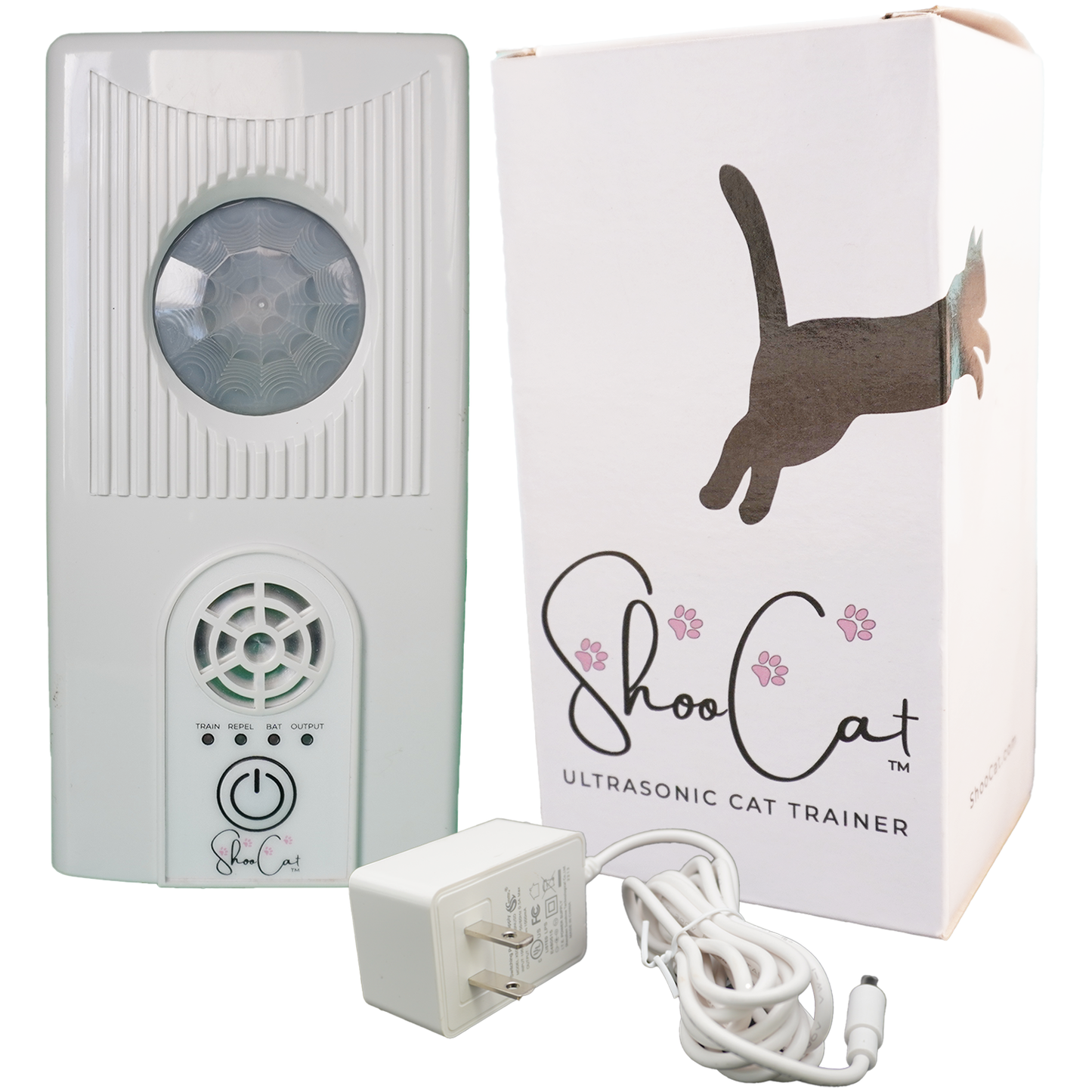 Shoo Cat Ultrasonic Cat Trainer Bundle With Power Adaptor